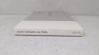 2005 Nissan Altima Owners Manual Book Guide OEM Used Auto Parts - Oemusedautoparts1.com