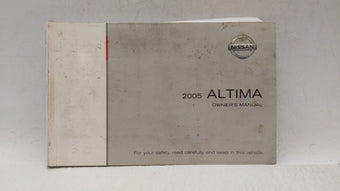 compare product 2005 Nissan Altima Owners Manual Book Guide P/N:OM5E-OL31U0 OEM Used Auto Parts