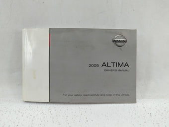 compare product 2005 Nissan Altima Owners Manual Book Guide OEM Used Auto Parts