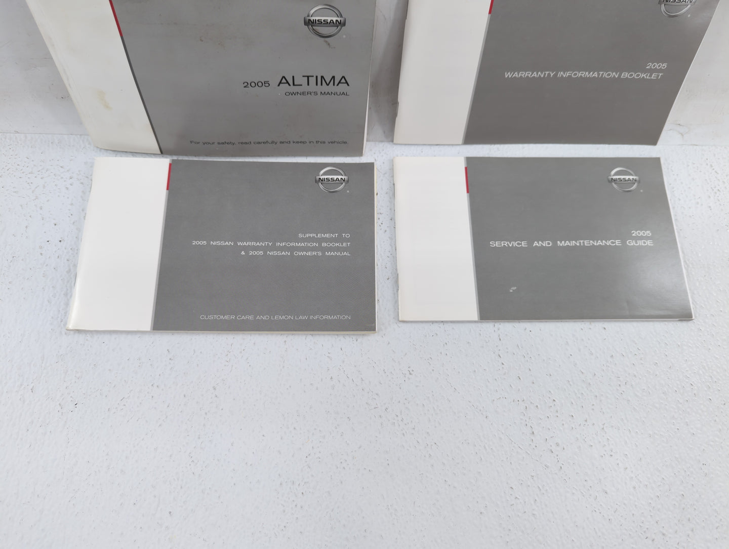 2005 Nissan Altima Owners Manual Book Guide OEM Used Auto Parts - Oemusedautoparts1.com
