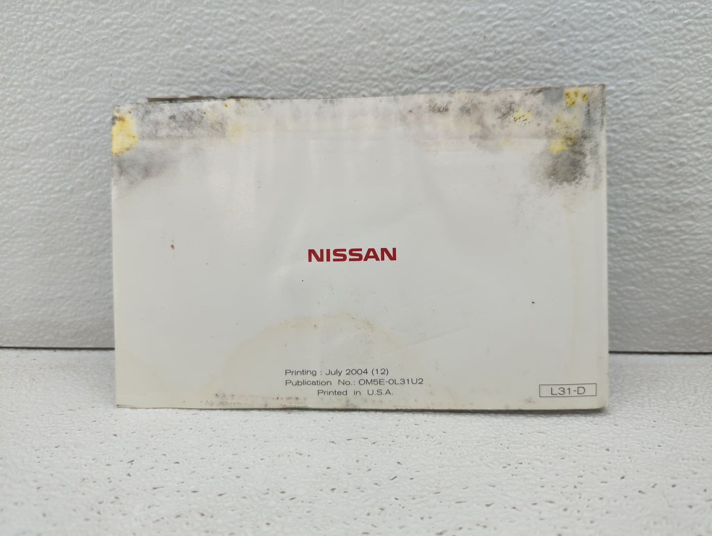 2005 Nissan Altima Owners Manual Book Guide OEM Used Auto Parts - Oemusedautoparts1.com