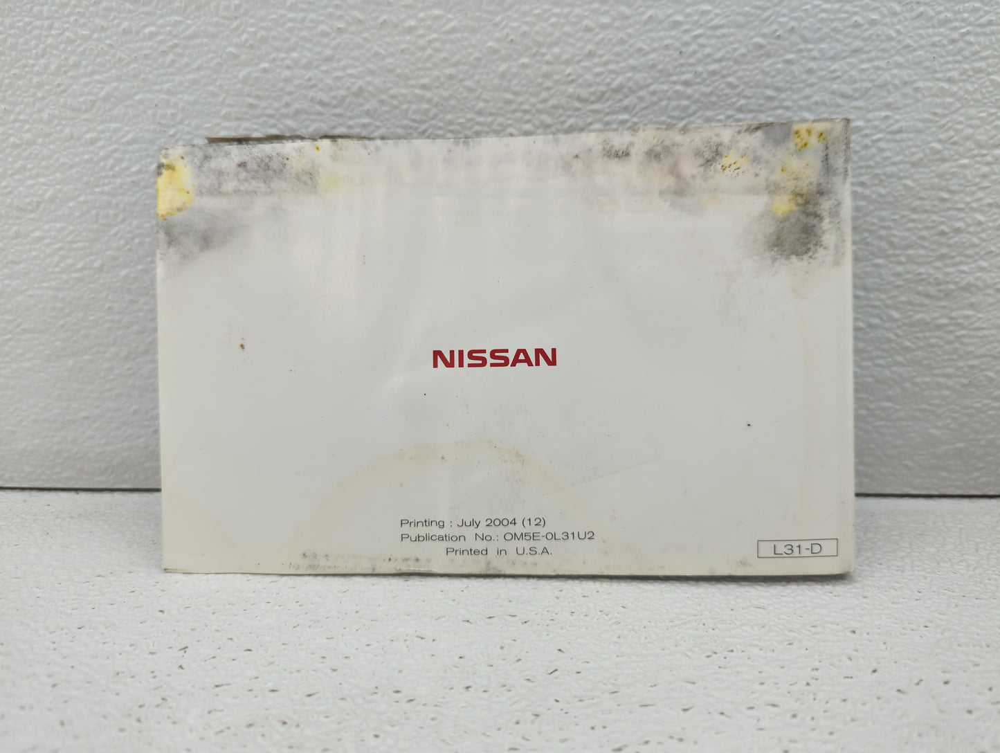 2005 Nissan Altima Owners Manual Book Guide OEM Used Auto Parts - Oemusedautoparts1.com