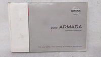 2005 Nissan Armada Owners Manual Book Guide OEM Used Auto Parts - Oemusedautoparts1.com