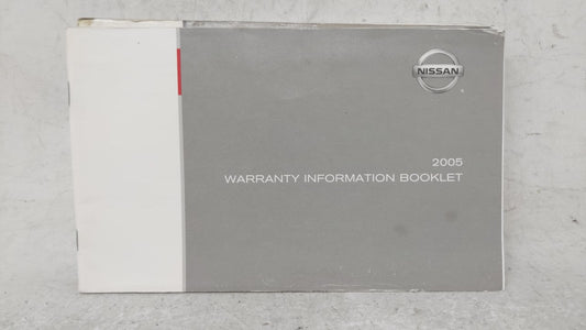 2005 Nissan Armada Owners Manual Book Guide OEM Used Auto Parts