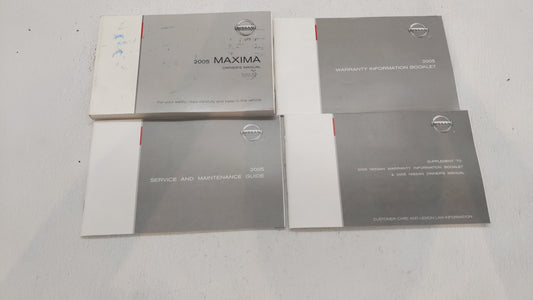 2005 Nissan Maxima Owners Manual Book Guide OEM Used Auto Parts - Oemusedautoparts1.com