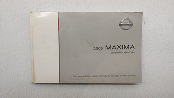 compare product 2005 Nissan Maxima Owners Manual Book Guide OEM Used Auto Parts