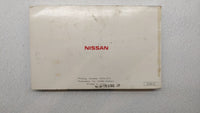 2005 Nissan Maxima Owners Manual Book Guide OEM Used Auto Parts - Oemusedautoparts1.com