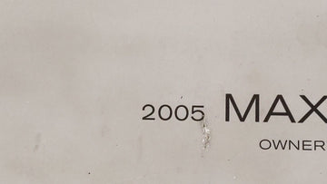 2005 Nissan Maxima Owners Manual Book Guide OEM Used Auto Parts