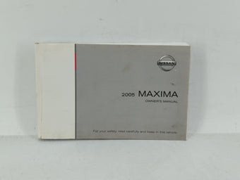 compare product 2005 Nissan Maxima Owners Manual Book Guide OEM Used Auto Parts
