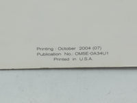 2005 Nissan Maxima Owners Manual Book Guide OEM Used Auto Parts - Oemusedautoparts1.com