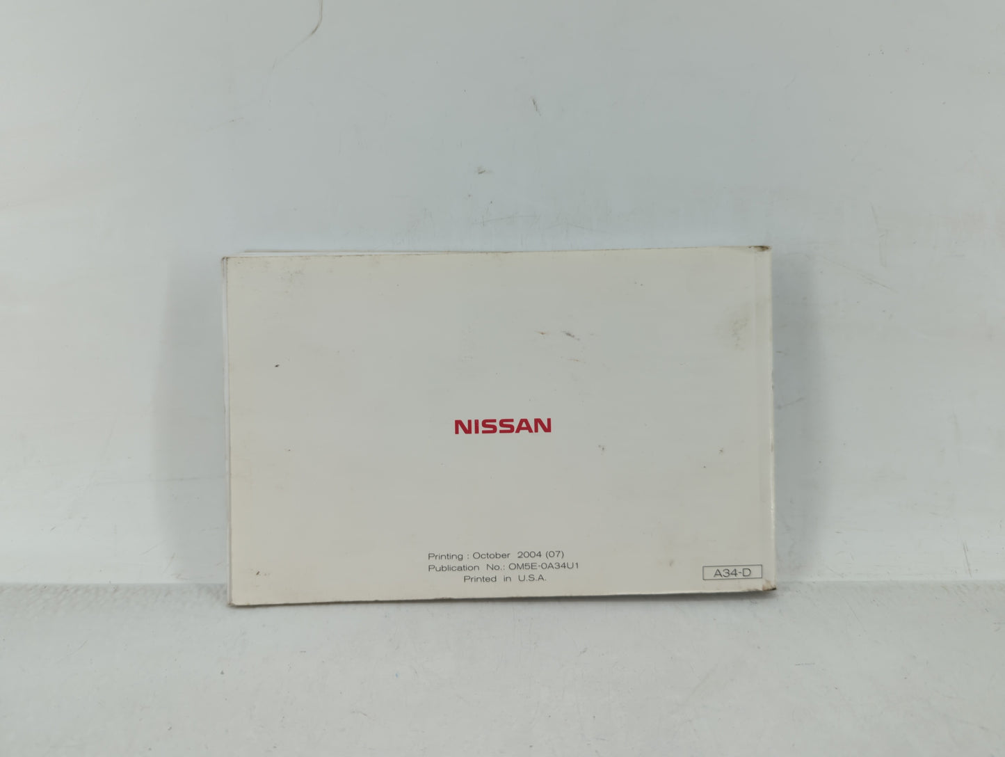 2005 Nissan Maxima Owners Manual Book Guide OEM Used Auto Parts - Oemusedautoparts1.com