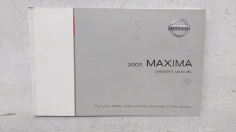 compare product 2005 Nissan Maxima Owners Manual Book Guide OEM Used Auto Parts