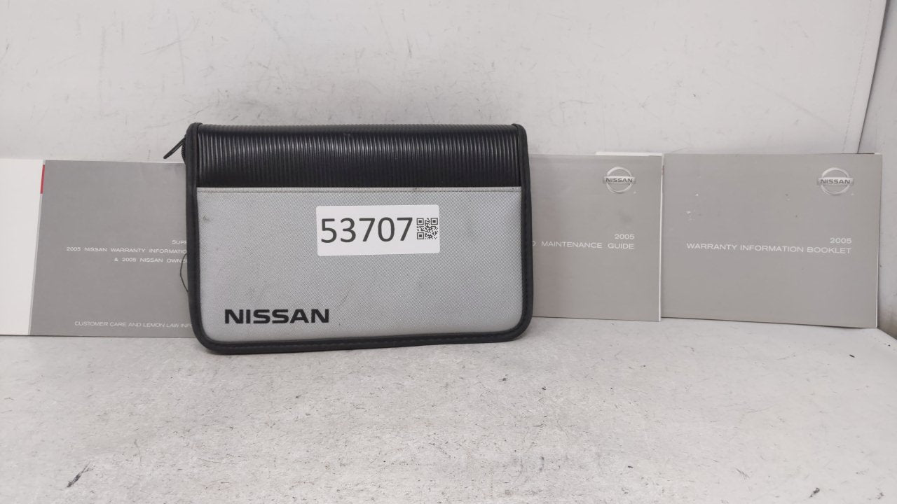 2005 Nissan Maxima Owners Manual Book Guide OEM Used Auto Parts - Oemusedautoparts1.com