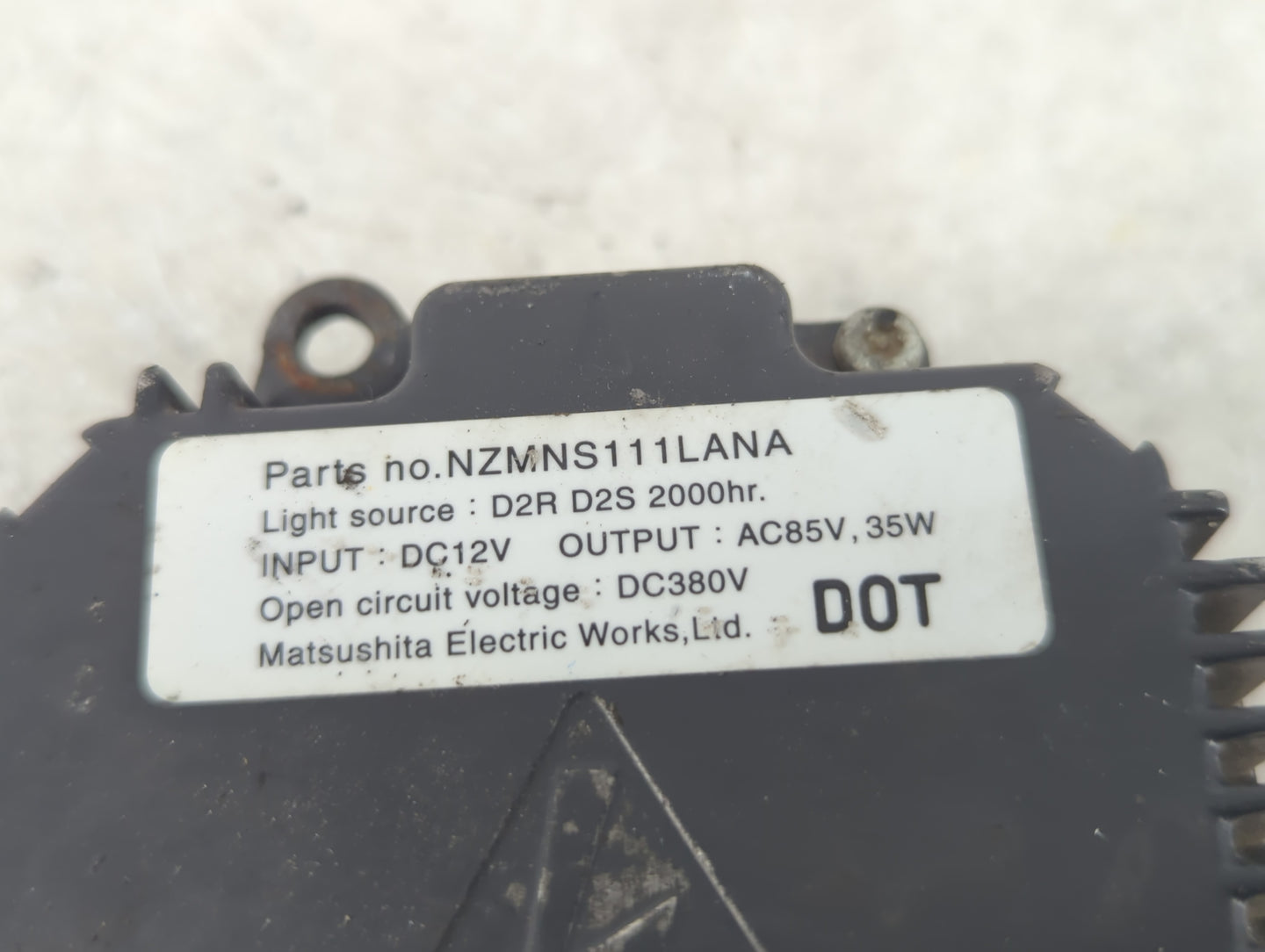 2005 Nissan Maxima Headlight Ballast Head Light - Oemusedautoparts1.com