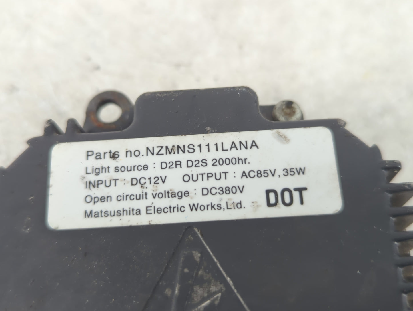 2005 Nissan Maxima Headlight Ballast Head Light - Oemusedautoparts1.com