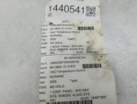 2005 Nissan Murano Climate Control Module Temperature AC/Heater Replacement P/N:28395 C880 Fits OEM Used Auto Parts - Oemuse