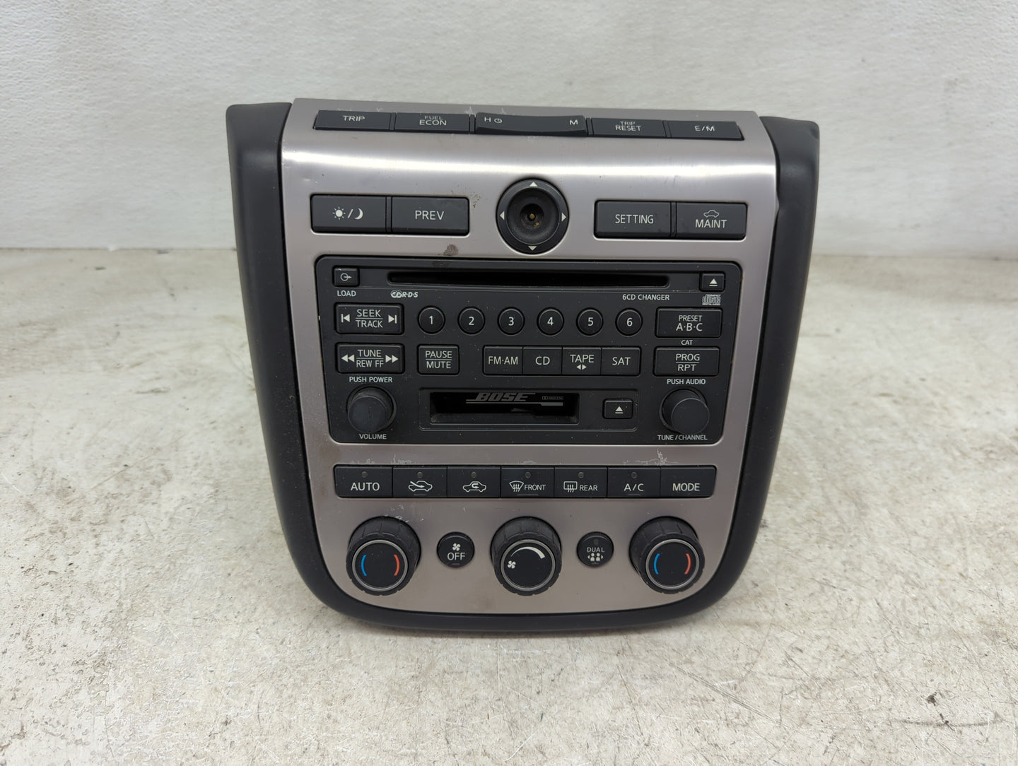 2004-2005 Nissan Murano Radio AM FM Cd Player Receiver Replacement P/N:28188CA010 PN-2530H Fits Fits 2004 2005 OEM Used Auto