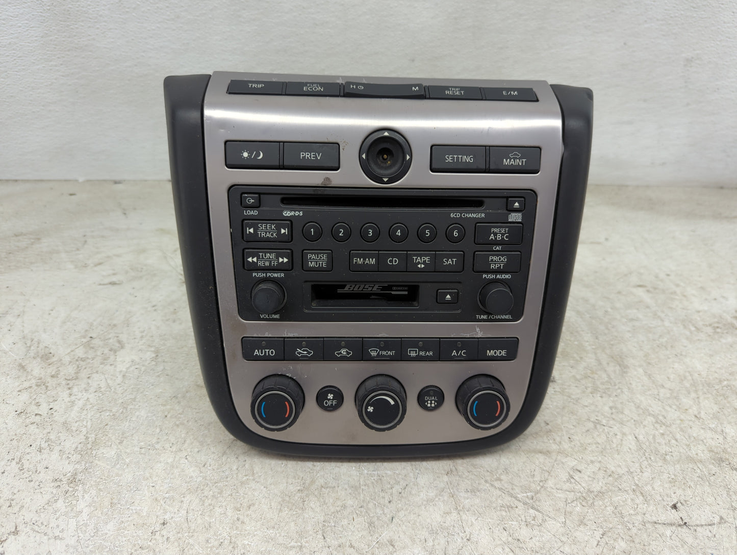 2004-2005 Nissan Murano Radio AM FM Cd Player Receiver Replacement P/N:28188CA010 PN-2530H Fits Fits 2004 2005 OEM Used Auto