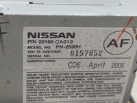 2004-2005 Nissan Murano Radio AM FM Cd Player Receiver Replacement P/N:28188CA010 PN-2530H Fits Fits 2004 2005 OEM Used Auto