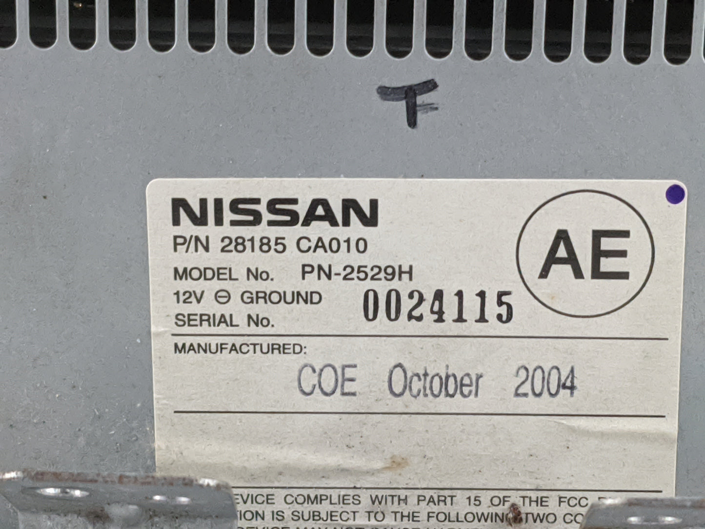 2005-2005 Nissan Murano Temperature Control Module - Oemusedautoparts1.com