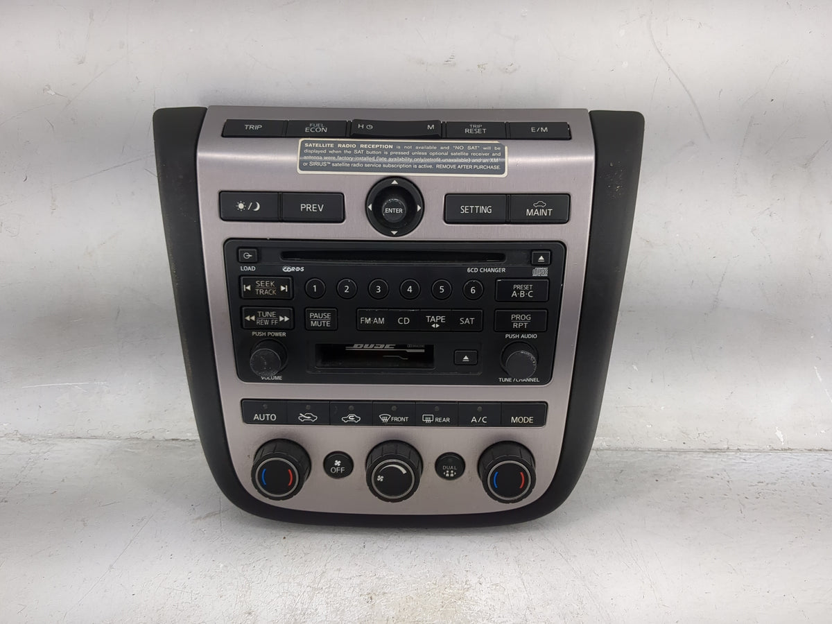 2003-2004 Nissan Murano Climate Control Module Temperature AC/Heater Replacement P/N:28185 CA106 28395 CA106 Fits Fits 2003 