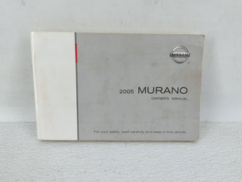compare product 2005 Nissan Murano Owners Manual Book Guide OEM Used Auto Parts
