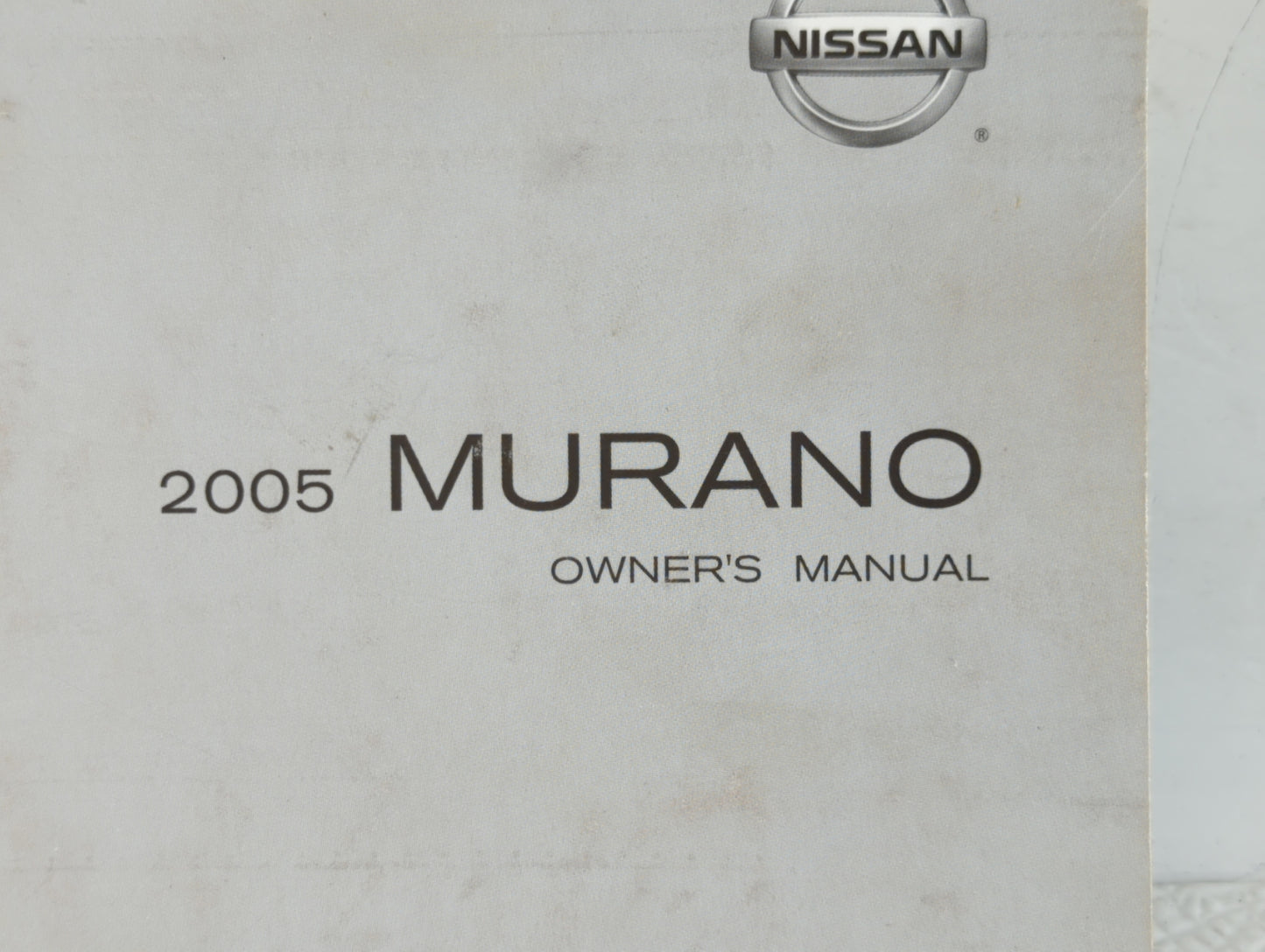 2005 Nissan Murano Owners Manual Book Guide OEM Used Auto Parts - Oemusedautoparts1.com