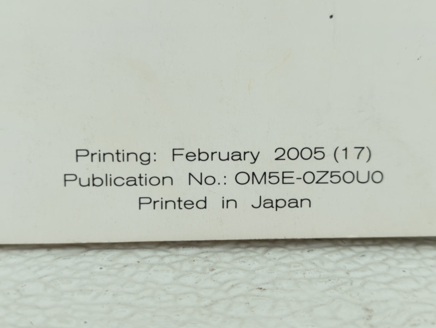2005 Nissan Murano Owners Manual Book Guide OEM Used Auto Parts - Oemusedautoparts1.com