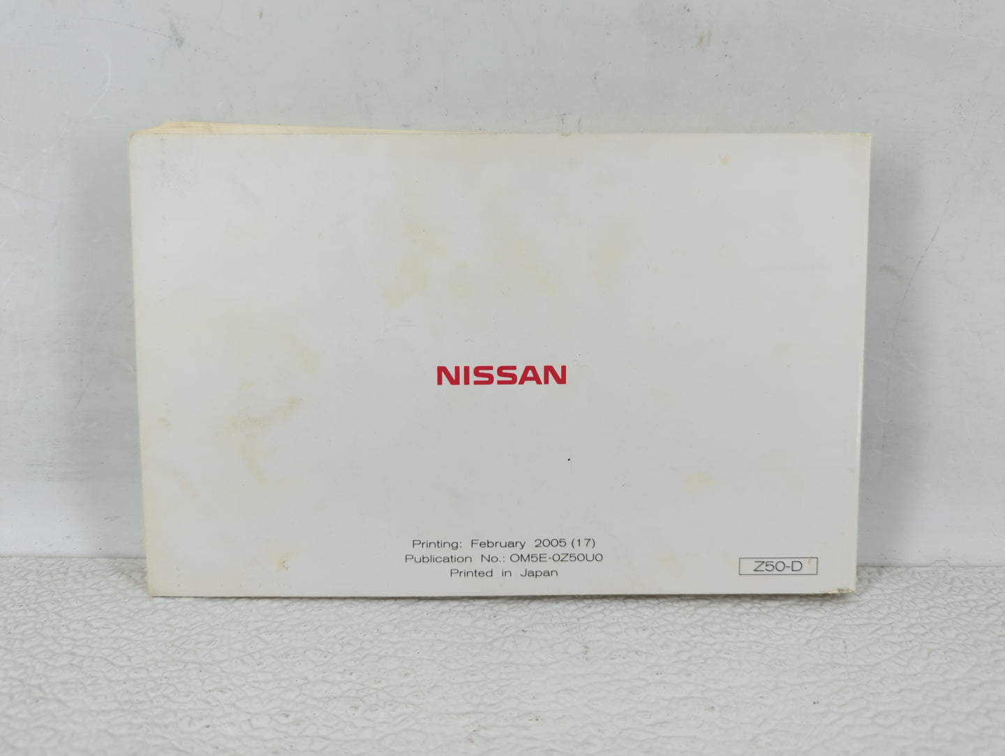 2005 Nissan Murano Owners Manual Book Guide OEM Used Auto Parts - Oemusedautoparts1.com