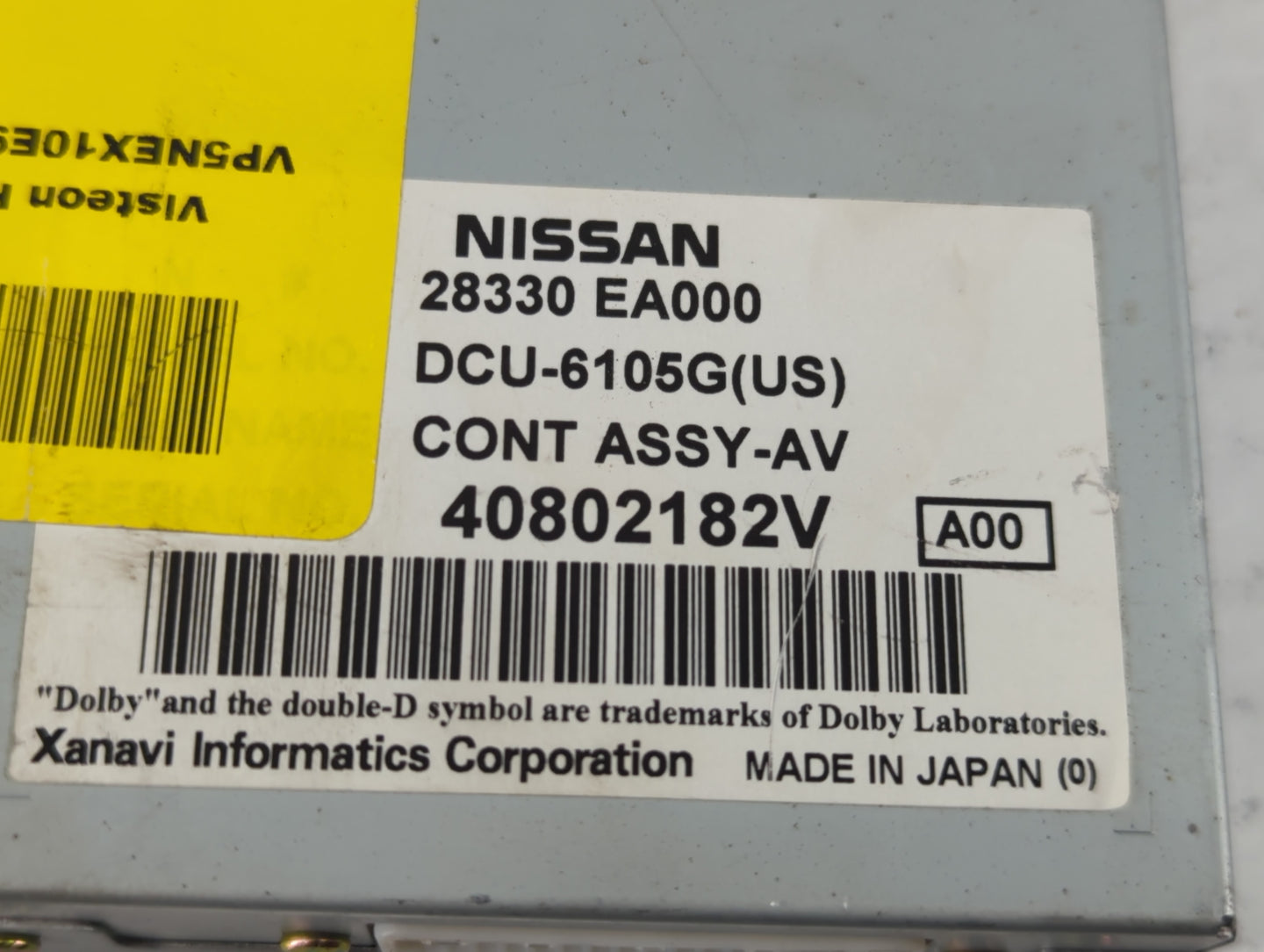 2005 Nissan Pathfinder Information Display Screen - Oemusedautoparts1.com