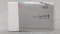 2005 Nissan Quest Owners Manual Book Guide OEM Used Auto Parts - Oemusedautoparts1.com