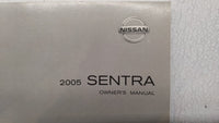 2005 Nissan Sentra Owners Manual Book Guide P/N:OM5E-0B15U1 OEM Used Auto Parts - Oemusedautoparts1.com