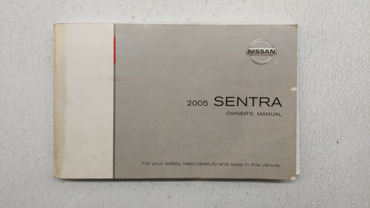 2005 Nissan Sentra Owners Manual Book Guide P/N:OM5E-0B15U2 OEM Used Auto Parts - Oemusedautoparts1.com