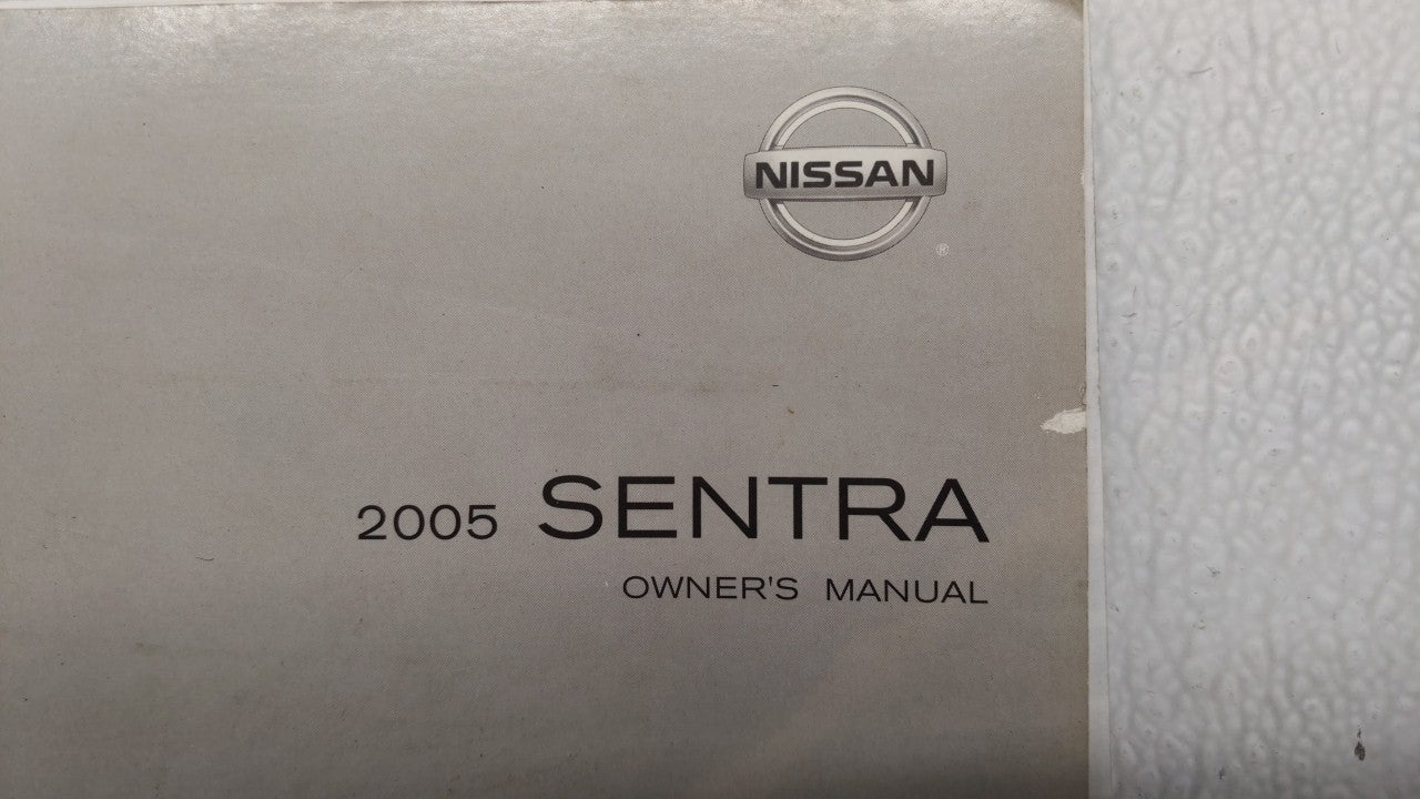 2005 Nissan Sentra Owners Manual Book Guide P/N:OM5E-0B15U2 OEM Used Auto Parts - Oemusedautoparts1.com