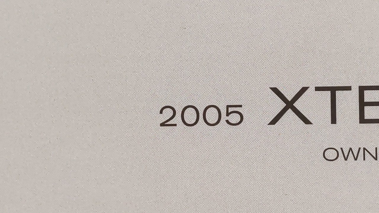 2005 Nissan Xterra Owners Manual Book Guide OEM Used Auto Parts - Oemusedautoparts1.com