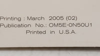 2005 Nissan Xterra Owners Manual Book Guide OEM Used Auto Parts - Oemusedautoparts1.com