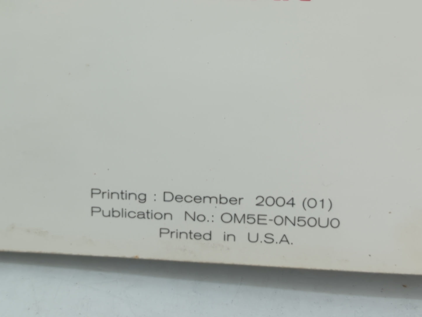 2005 Nissan Xterra Owners Manual Book Guide OEM Used Auto Parts - Oemusedautoparts1.com