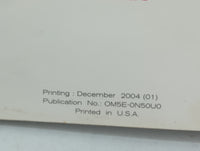 2005 Nissan Xterra Owners Manual Book Guide OEM Used Auto Parts - Oemusedautoparts1.com