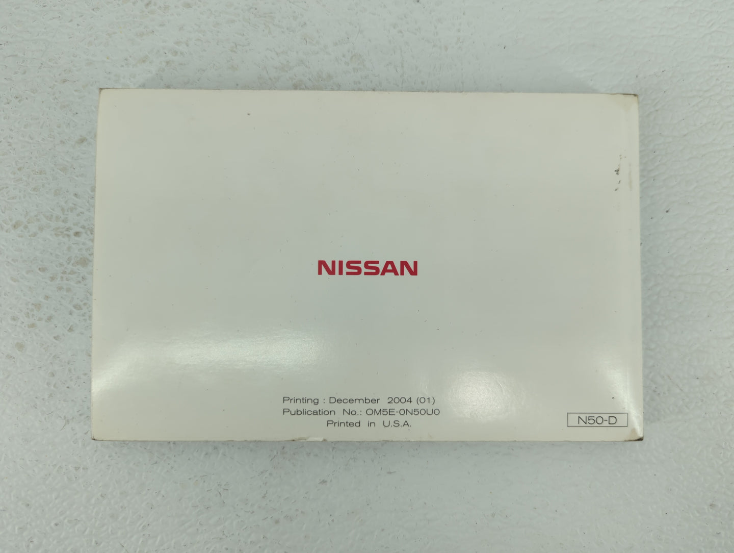 2005 Nissan Xterra Owners Manual Book Guide OEM Used Auto Parts - Oemusedautoparts1.com