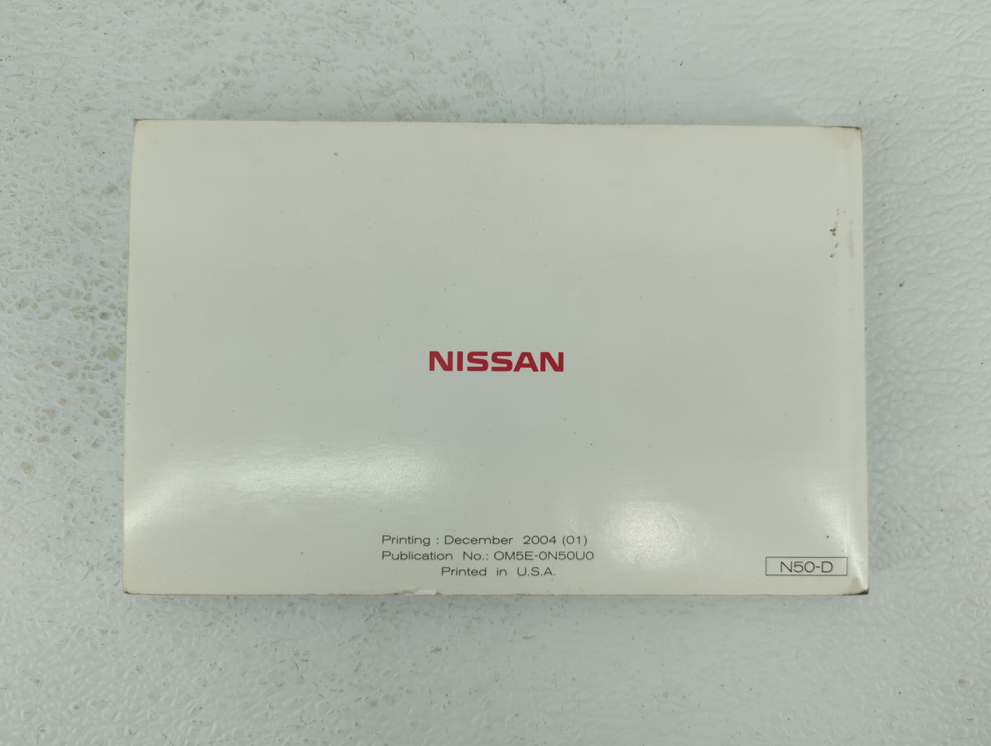 2005 Nissan Xterra Owners Manual Book Guide OEM Used Auto Parts - Oemusedautoparts1.com