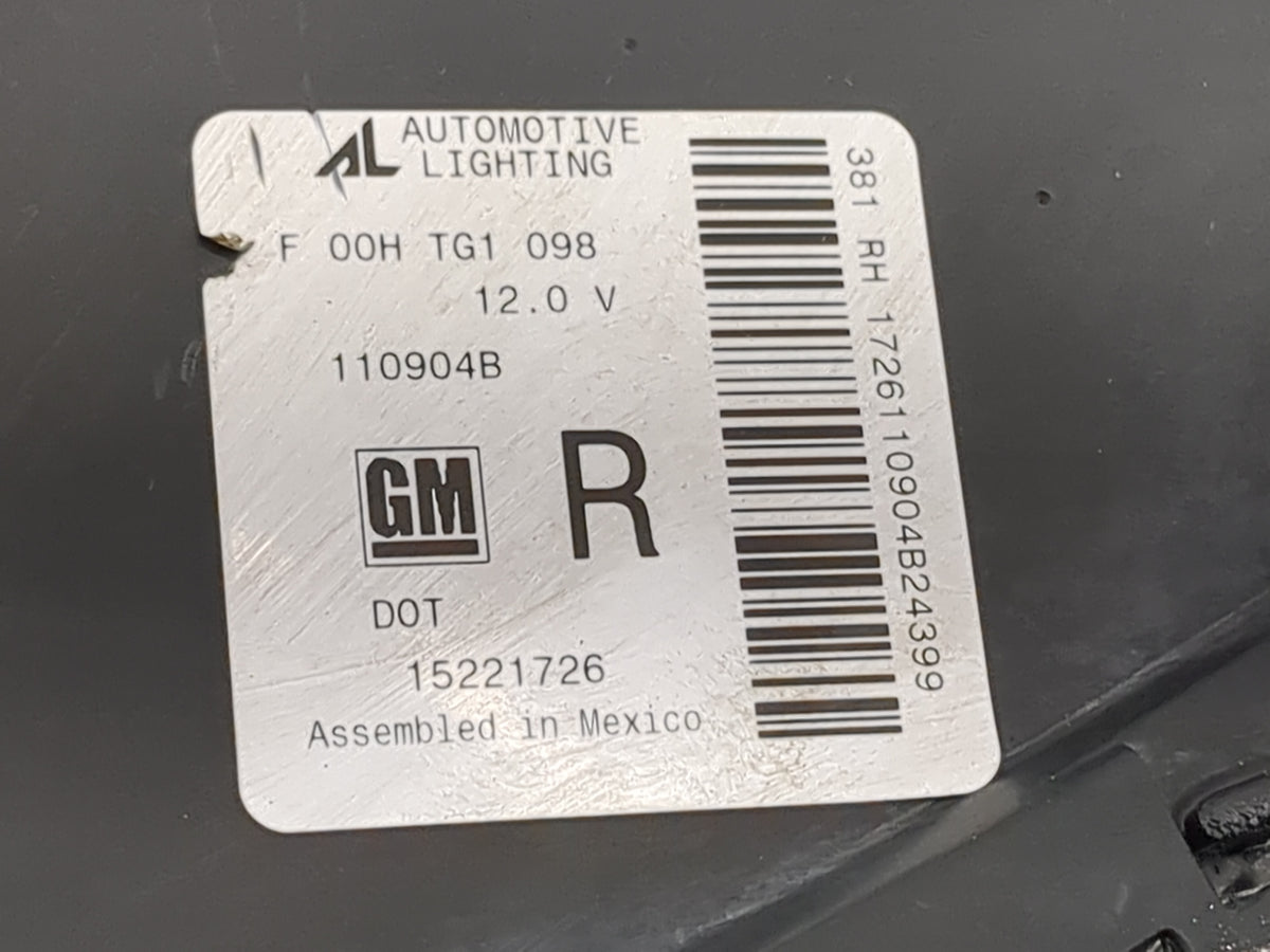2005-2009 Pontiac G6 Passenger Right Oem Head Light Headlight Lamp 5033881 - Oemusedautoparts1.com