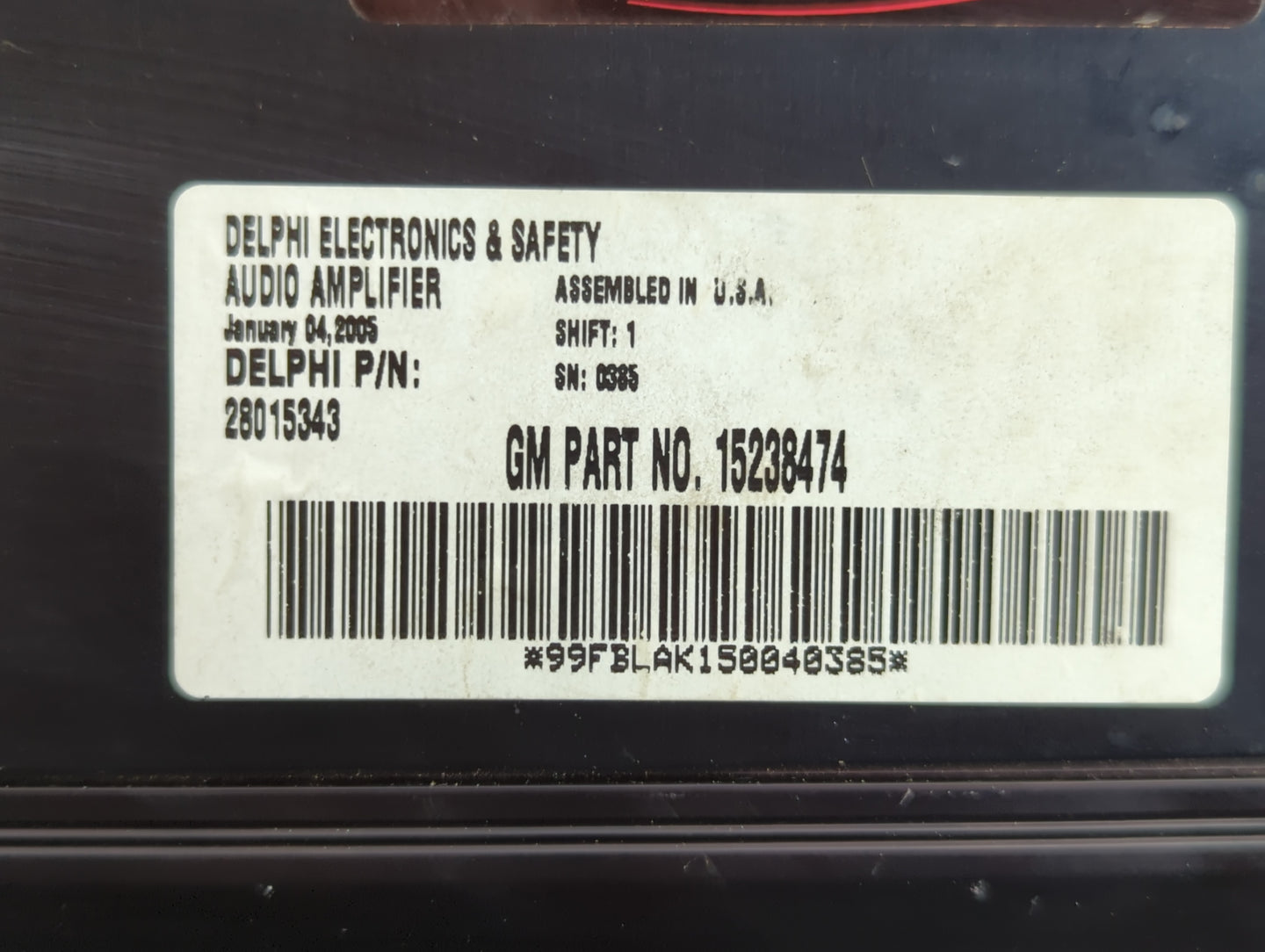 2005 Pontiac G6 Radio AM FM Cd Player Receiver Replacement P/N:15238474 Fits OEM Used Auto Parts - Oemusedautoparts1.com