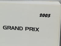 2005 Pontiac Grand Prix Owners Manual Book Guide OEM Used Auto Parts - Oemusedautoparts1.com