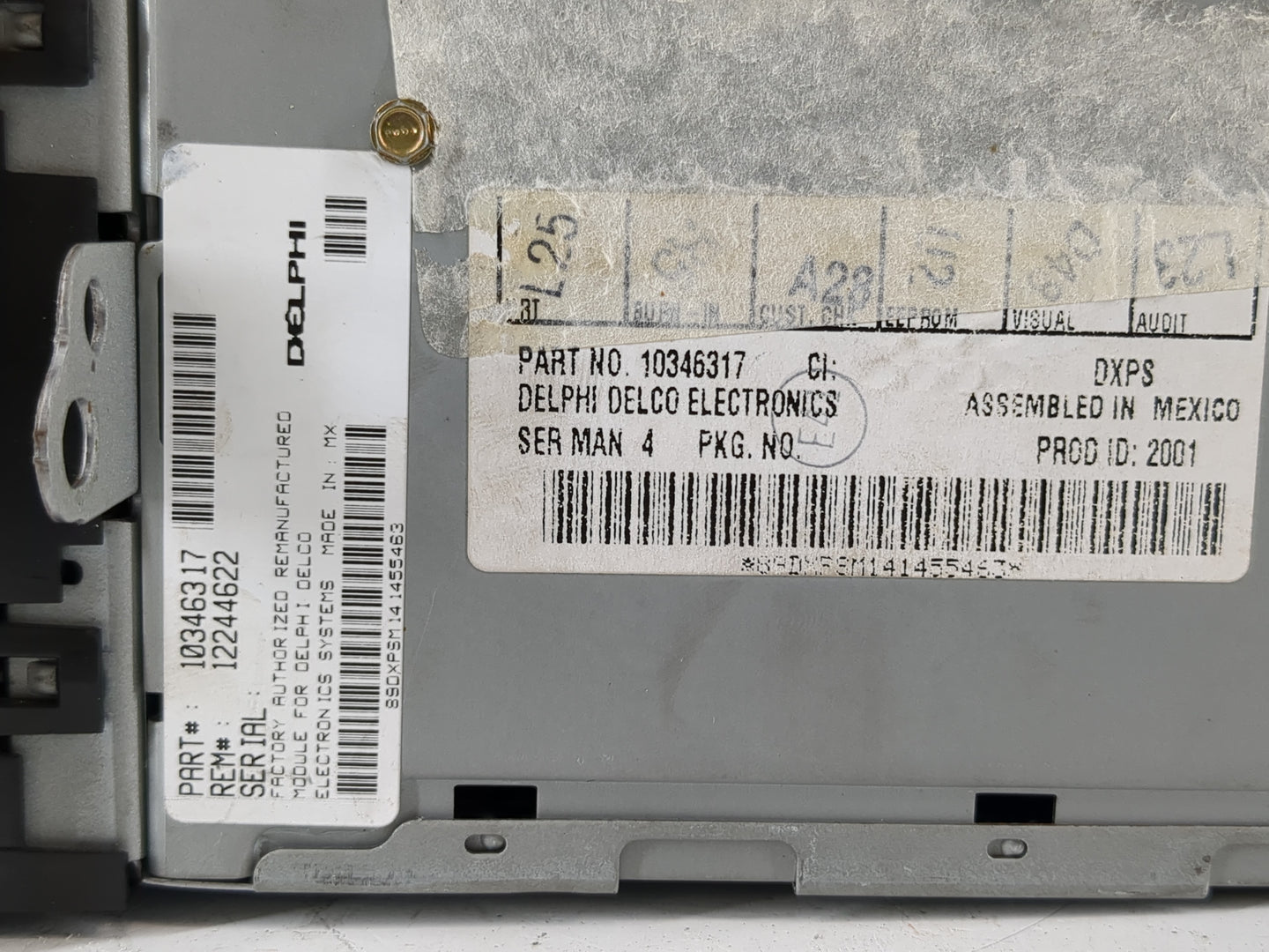 2003-2005 Pontiac Montana Radio AM FM Cd Player Receiver Replacement P/N:10346317 Fits Fits 2003 2004 2005 OEM Used Auto Par