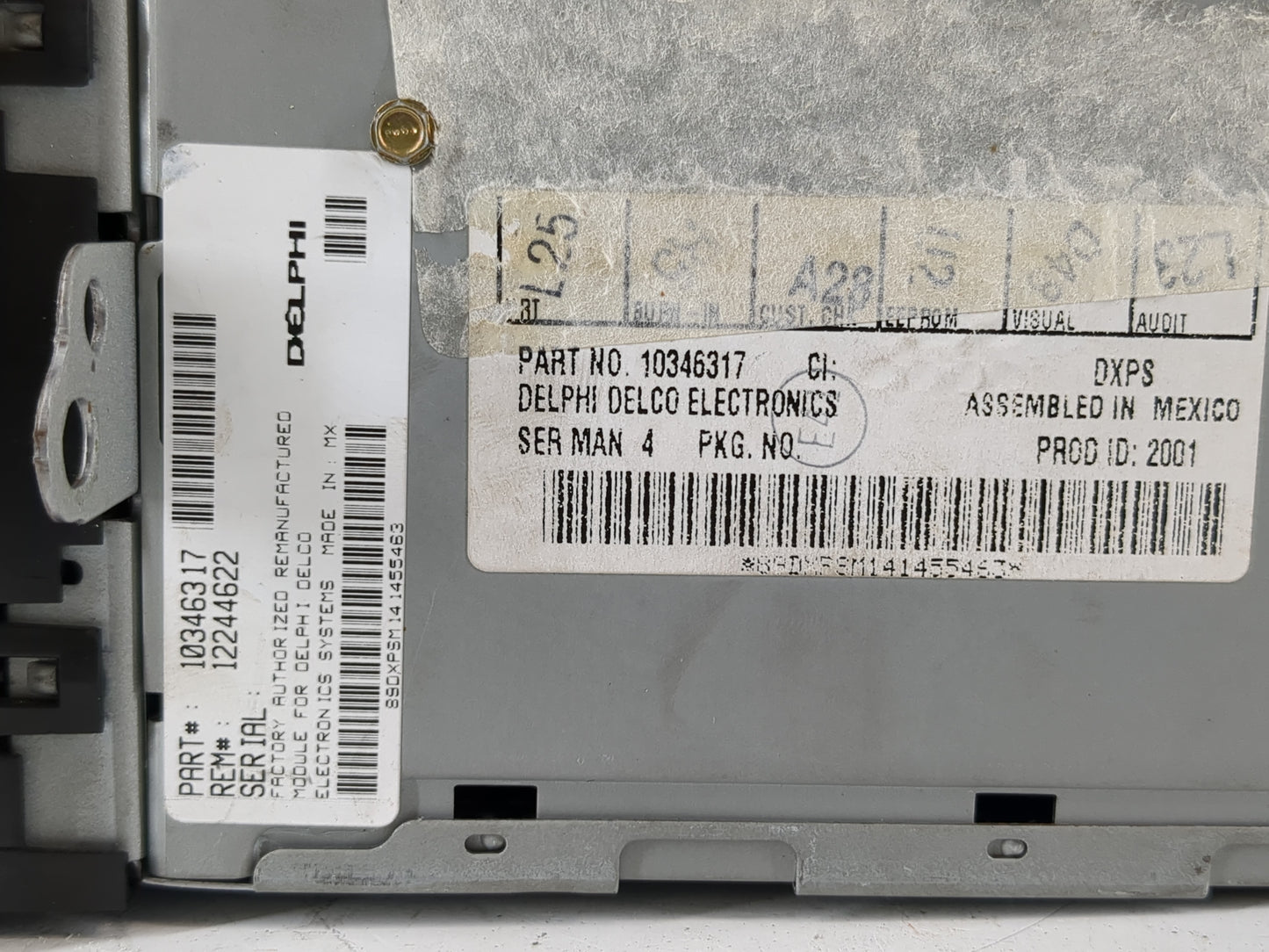 2003-2005 Pontiac Montana Radio AM FM Cd Player Receiver Replacement P/N:10346317 Fits Fits 2003 2004 2005 OEM Used Auto Par