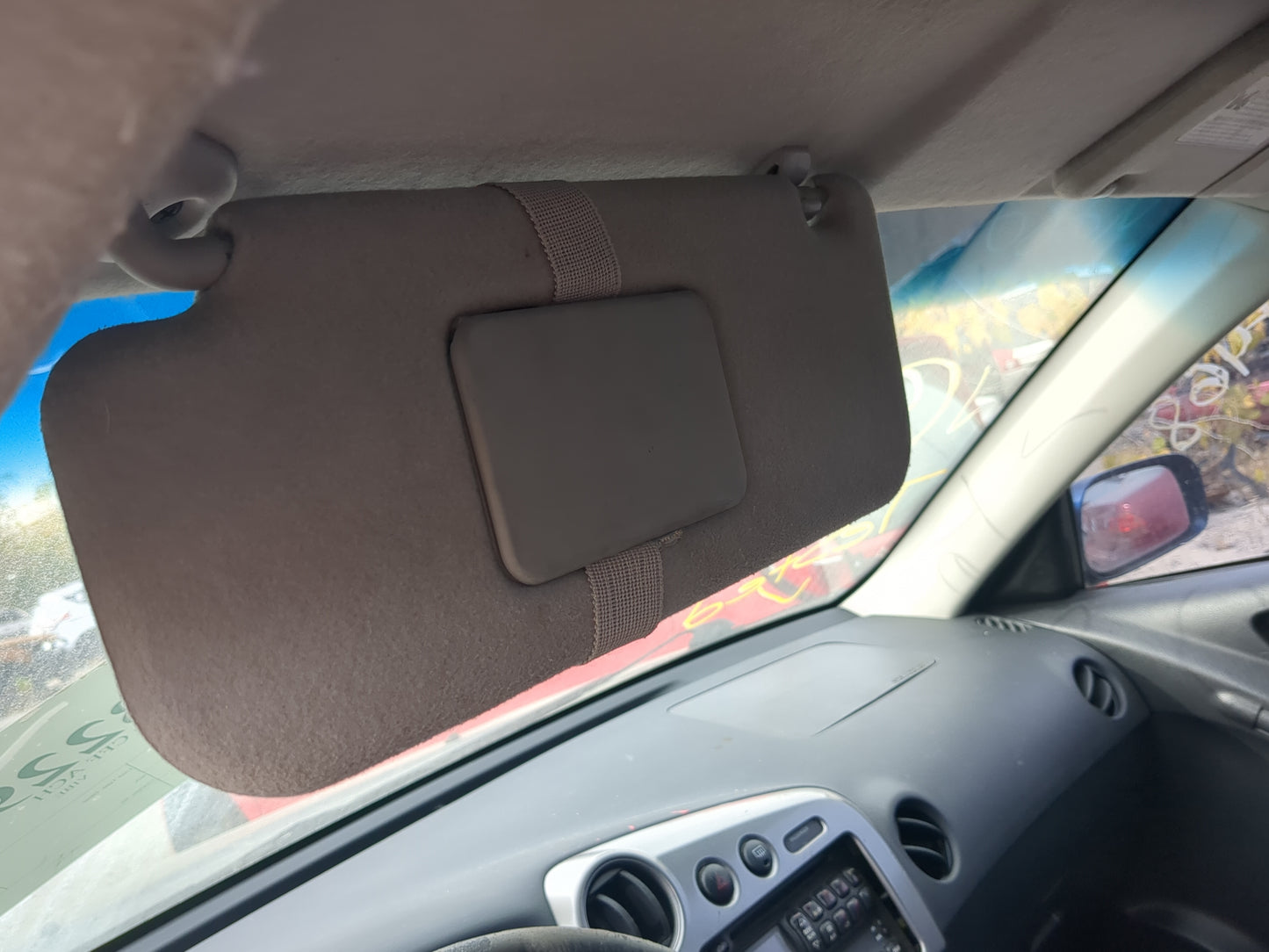 2005-2008 Pontiac Vibe Sun Visor Shade Replacement Driver Left Mirror Fits Fits 2005 2006 2007 2008 OEM Used Auto Parts - Oe
