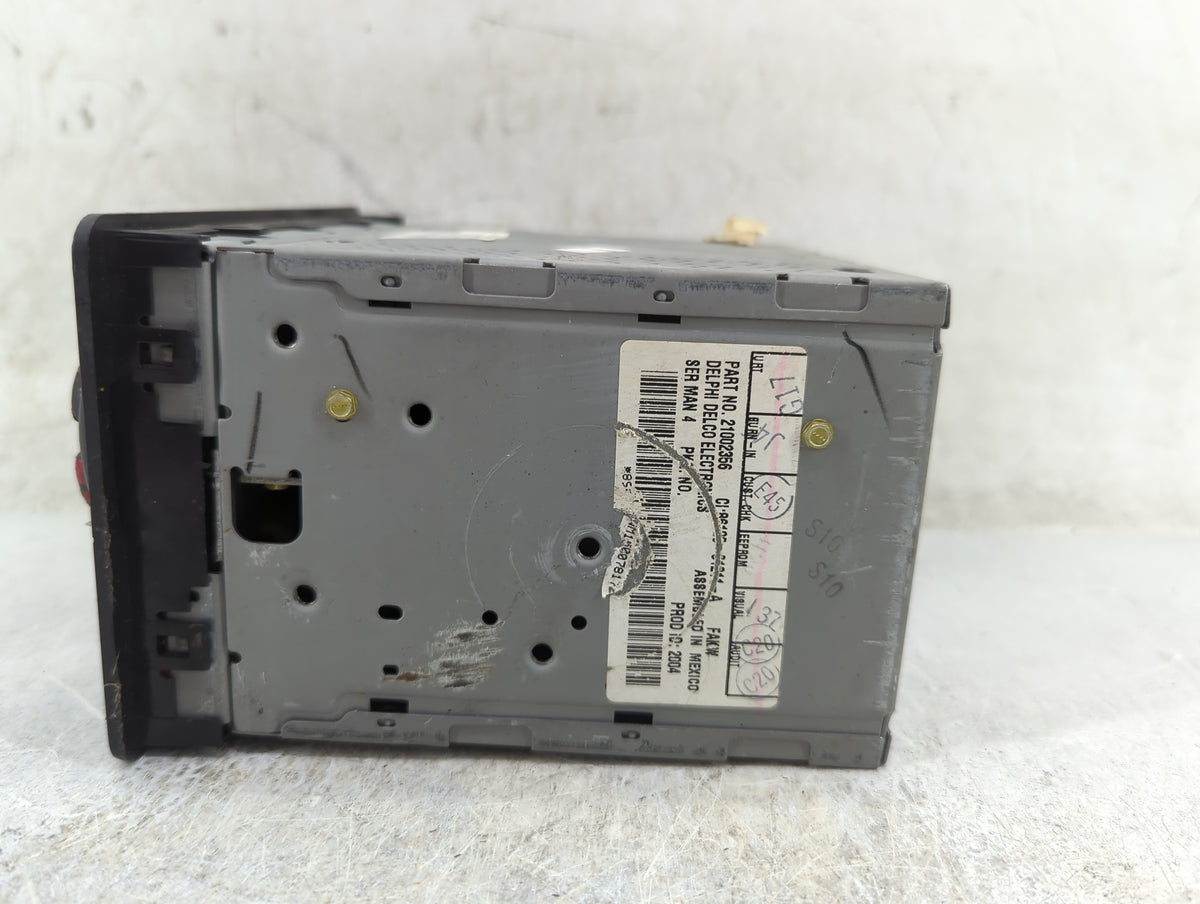 2004-2006 Pontiac Vibe Radio AM FM Cd Player Receiver Replacement P/N:21002356 Fits Fits 2004 2005 2006 OEM Used Auto Parts 