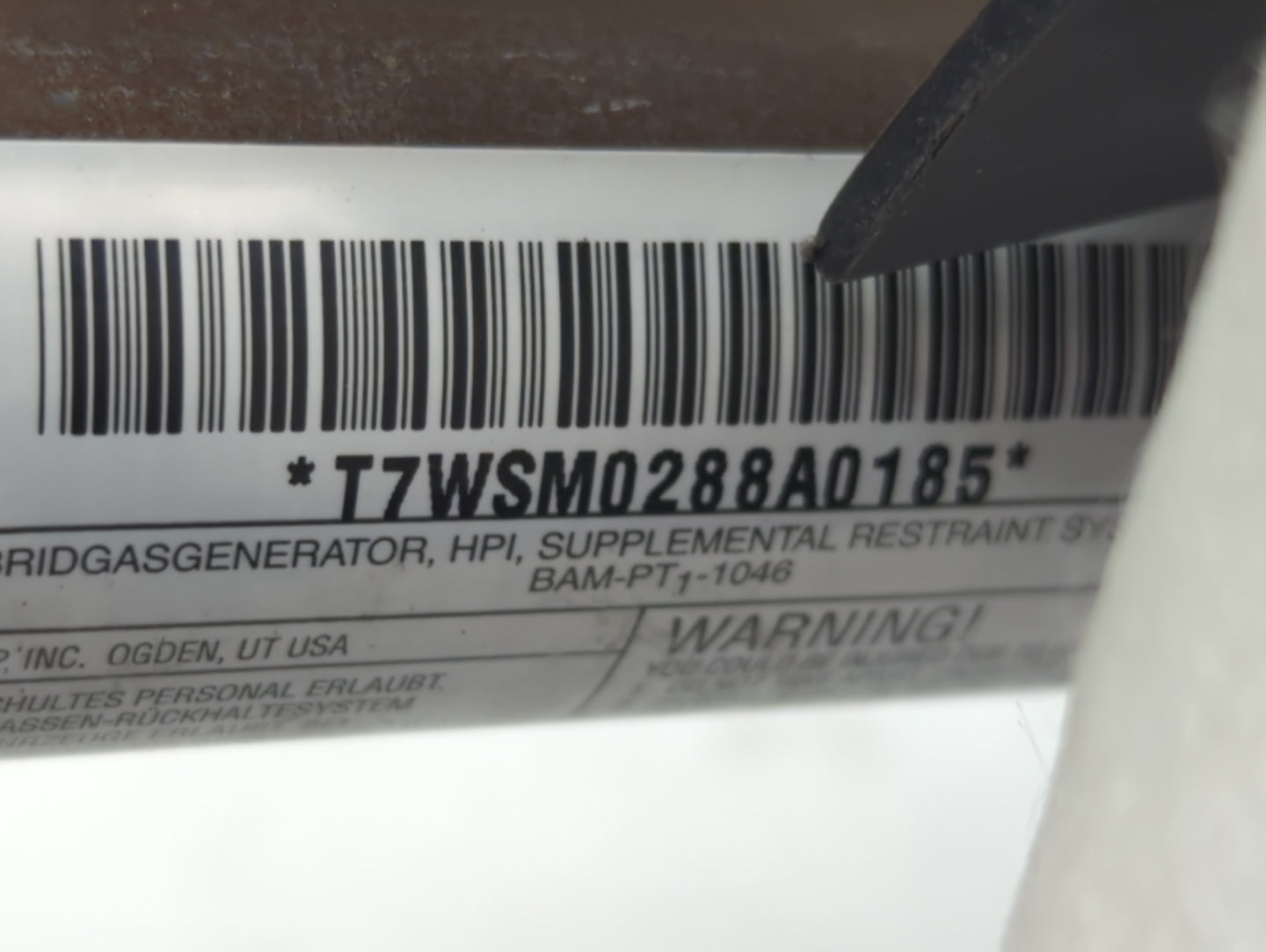 2005 Saab 9-5 Passenger Curtain Air Bag Oem - Oemusedautoparts1.com