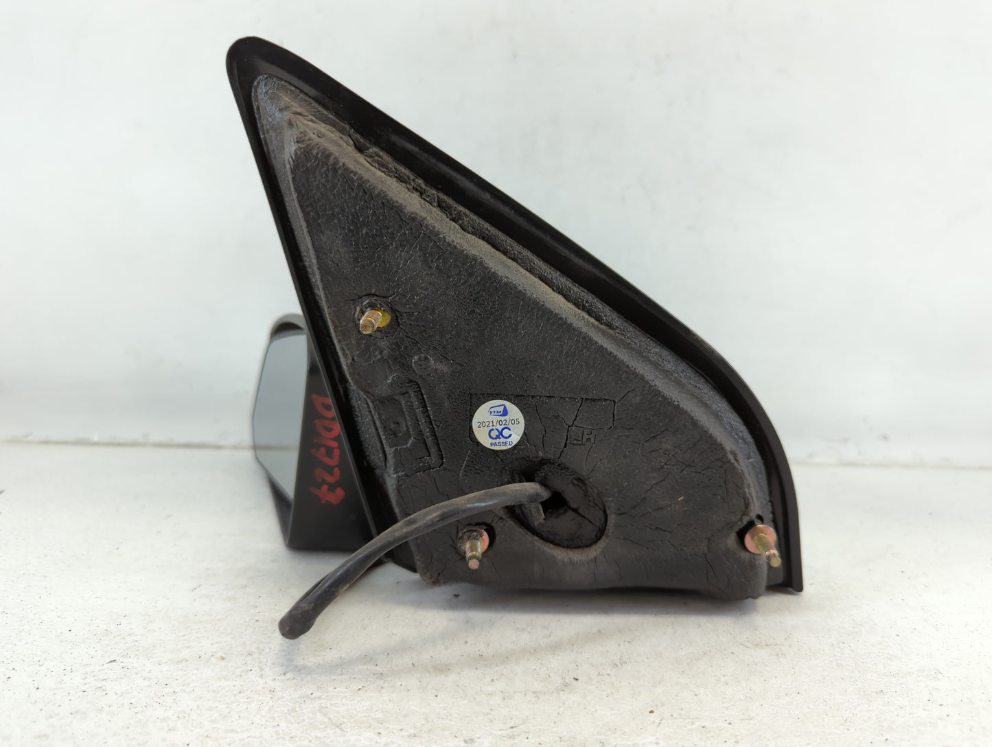 2005-2007 Saturn Ion Driver Left Side View Manual Door Mirror Black - Oemusedautoparts1.com