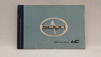 2005 Scion Tc Owners Manual Book Guide P/N:01999-21020 OEM Used Auto Parts - Oemusedautoparts1.com